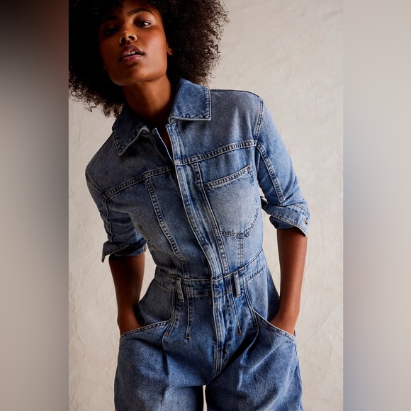 NWT We The Free CRVY Roulette Barrel Jumpsuit - Picture 3 of 4